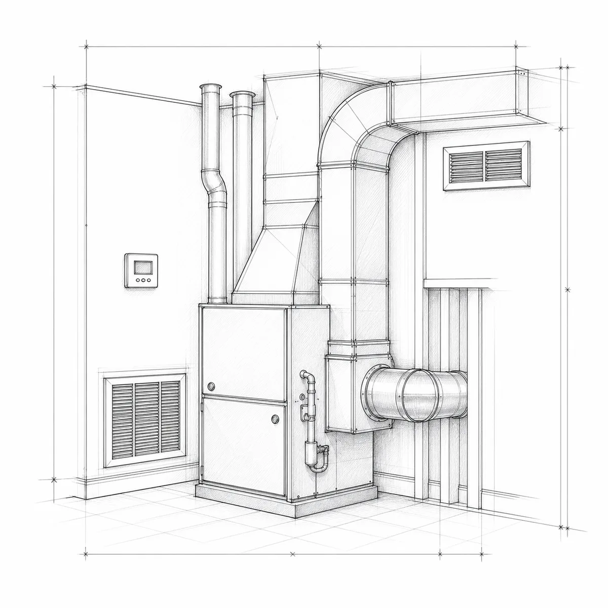 HVAC service sketch