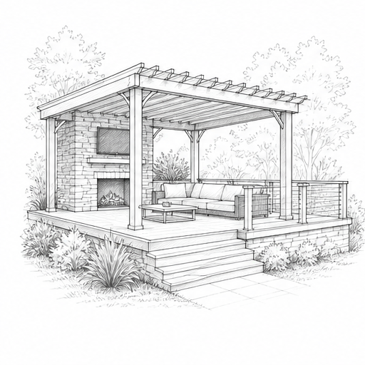 Exterior / Landscaping service sketch